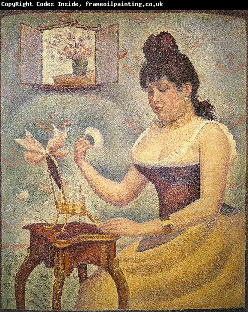 Georges Seurat Young Woman Powdering Herself